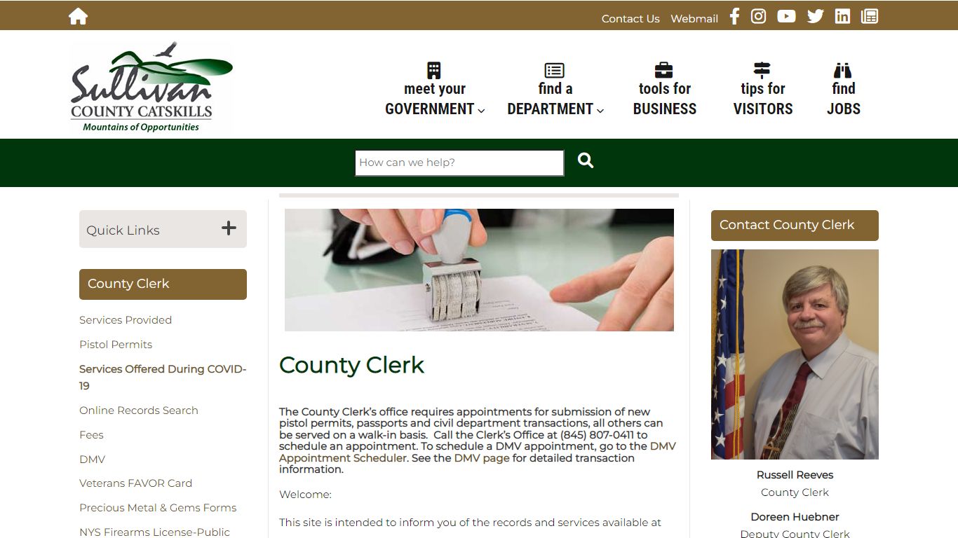 County Clerk | Sullivan County NY